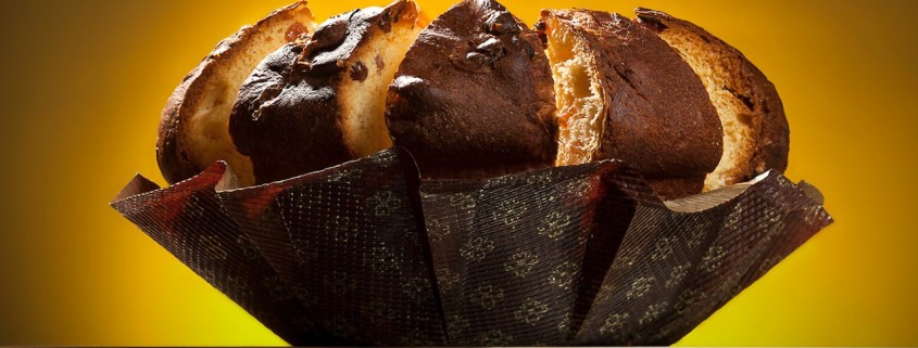 Un panettone in primo piano